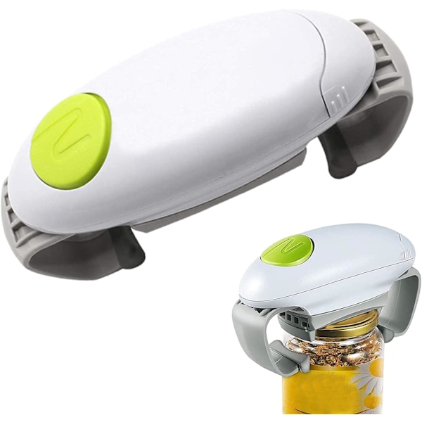 Automatic Electric Can Opener, One Touch Jar Opener Weak Hands Kitchen Tool Bottle Opener for the Elderly and Arthritis Sufferers