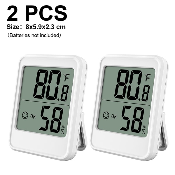 2 st inomhus termometer digital hygrometer med exakt