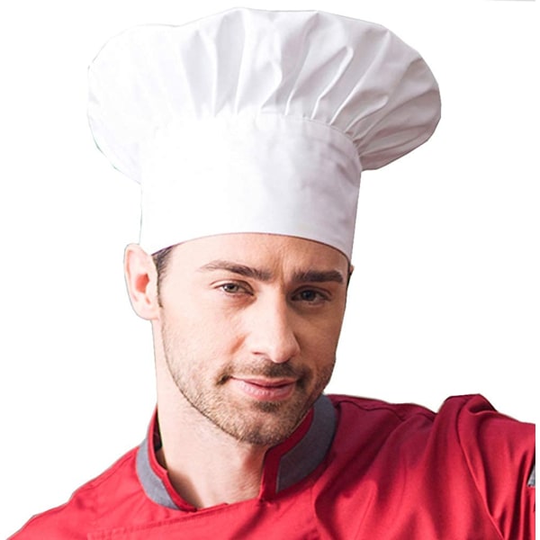 Kokkehatt Voksen Justerbar Elastisk Baker Kjøkken Cooking Chef Cap