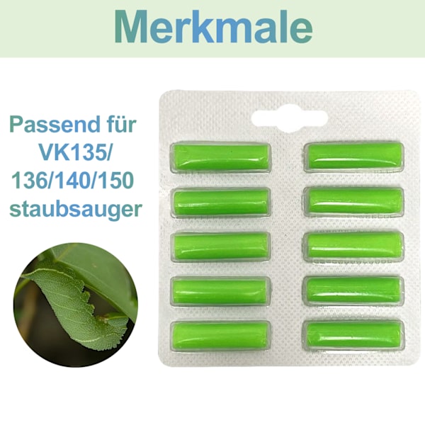 10 stk. støvsugerpose duftstrimler, støvsugertilbehør, støvsugerduft, støvsuger deodorant, til Vorwerk