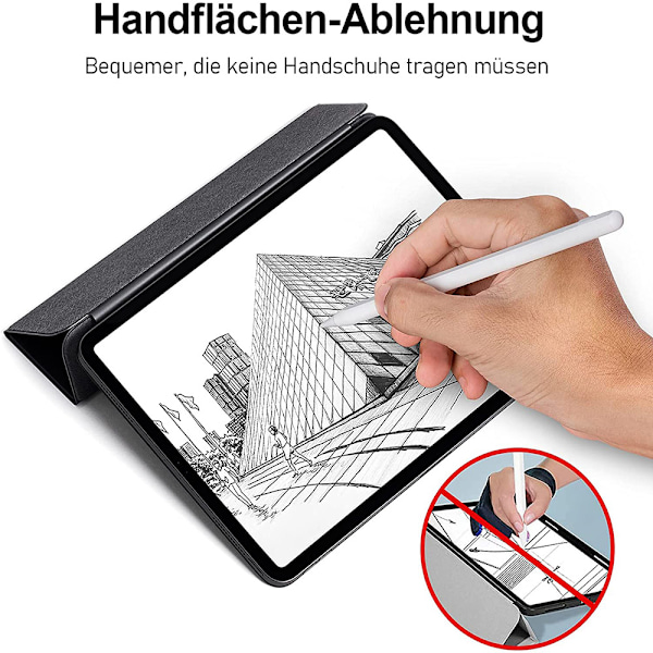 Stylus-penna för iPad, högprecisionspenna för handflatan som är kompatibel med iPad Pro (11"/12,9"), iPad 6:e/7:e/8:e generationen, iPad Air 3:e och 4:e generationen, iPad Mini