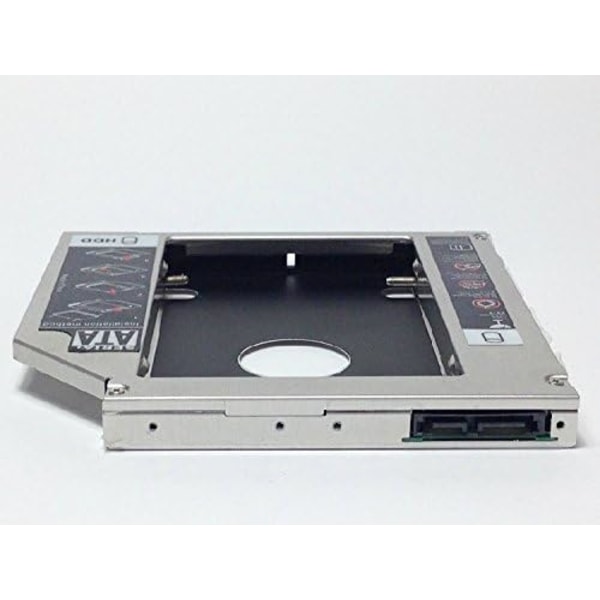 HDD Caddy-fack för 12,7 mm universell CD/DVD-ROM optisk fack (för SSD och HDD)