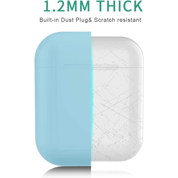 Airpods-kotelo, Airpods-silikonikotelo avaimenperällä,