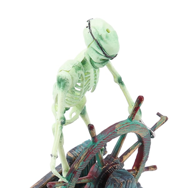 Akvarie Hippocampus Pirat Kaptajn Dekoration Fisketank Landskab Skelet Ornament