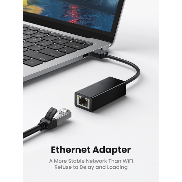 Ethernet-sovitin USB 2.0 - 10 100 verkko RJ45 LAN kiinteä