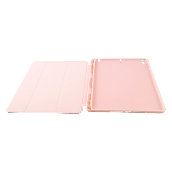 Surfplattefodral Rosa Auto Sleep Mjuk TPU Exakta Utskärningar Pennhållare Magnetiskt Fodral för IOS Surfplatta 10.2 Tum 7:e 8:e 9:e Ljusrosa