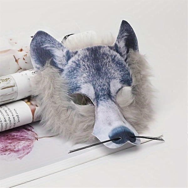 1 stk. ulvemaske til Halloween-fest