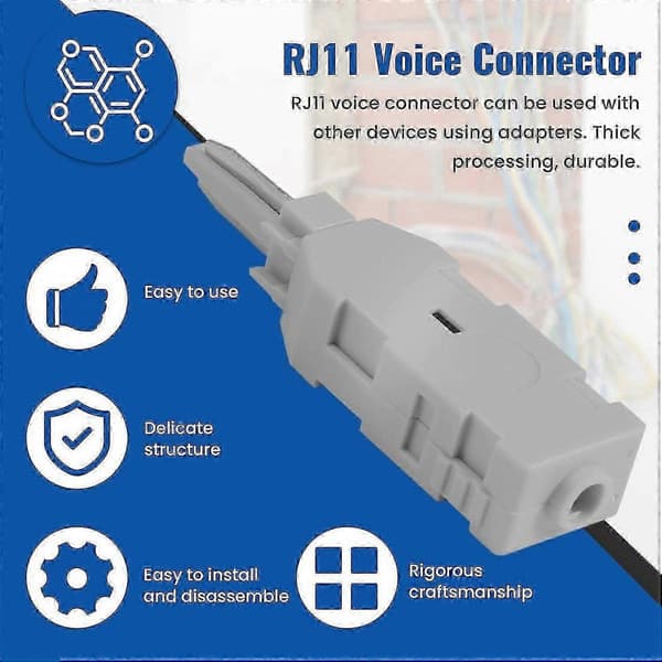 10 stk 110 testhode Rj11 stemmekontakt for MDF telefonlinjetesting