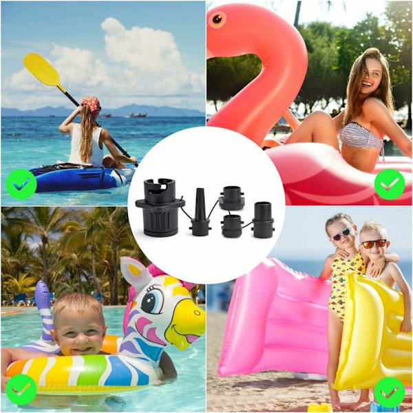Uppblåsbar båt SUP-pumpadapter, Kite/Boston luftpump och ventilomvandlare, konventionell standard luftpump, multifunktionell luftventiladapter, kajak,