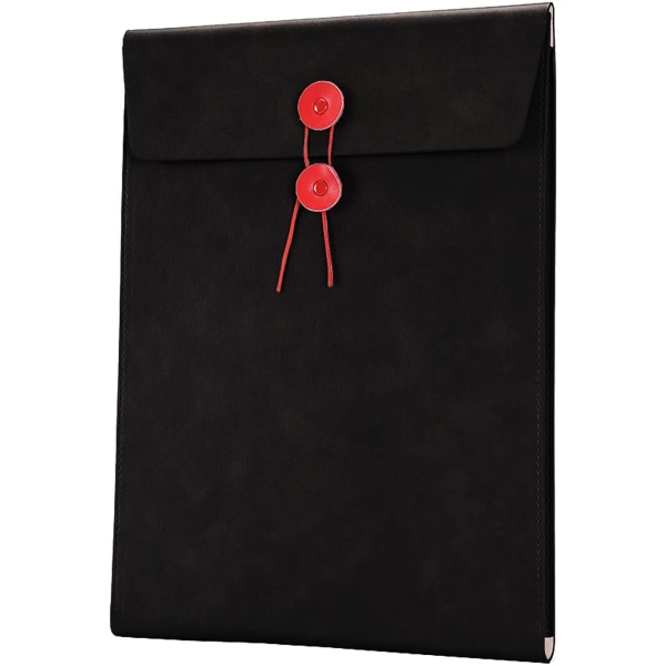 PU Leather A4 File Folder Document Holder Filing Envelope