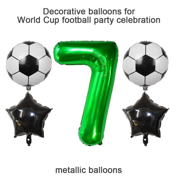 Kæmpe, ballonnummer, balloner til fødselsdage, fodbolddekorationer