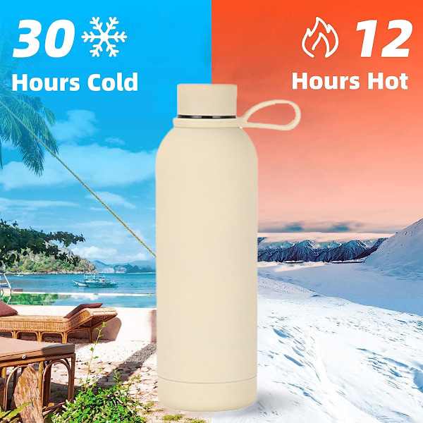 1 kpl ruostumattomasta teräksestä valmistettu pienisuinen pullo ulkoilmaurheiluauton kannettava termosmuki 500ml