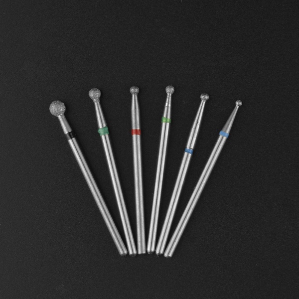 6 st kvarts skrubbsten nagelborr bitar ersättning set, nagel