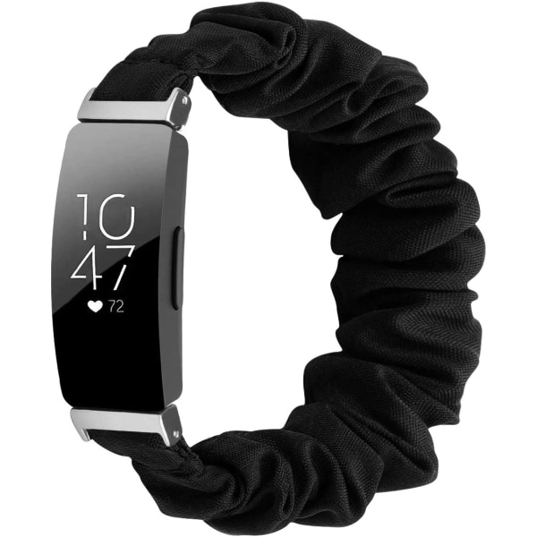 MEFEO Scrunchies kompatibla med Fitbit Inspire 2 Bands/Inspire Black Large