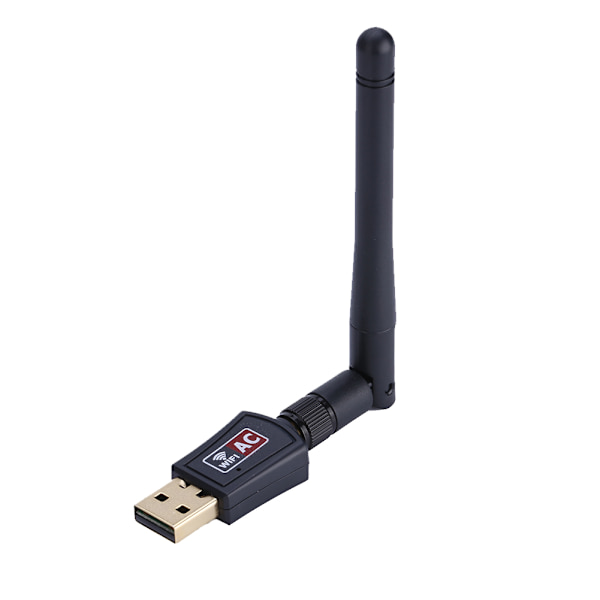 600M Ekstern Dual Band 2.4G/5G Antenne WiFi USB Adapter Mottaker Trådløst Nettverkskort