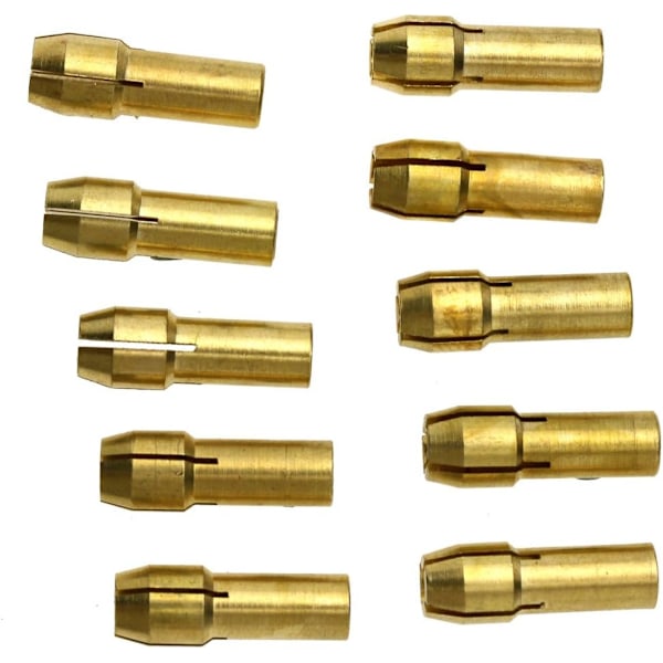 10x Collet Chuck Mini til messing roterende værktøjer elektrisk slibemaskine elektrisk boremaskine bitsæt 5mm