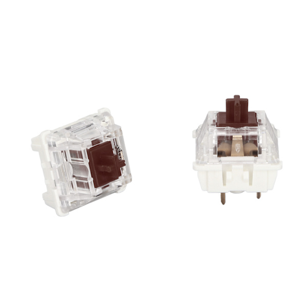 10 stk. Mekanisk tastaturbryter Brun bryter Premium ABS Delikat struktur Lang levetid Mekaniske brytere