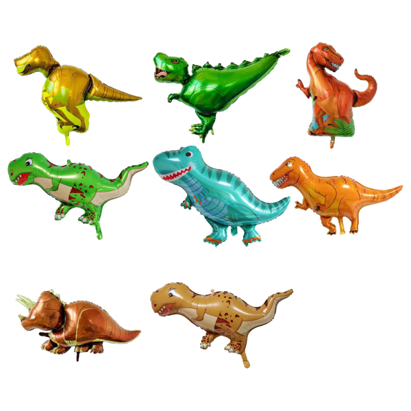 8 Pieces Dinosaur Aluminum Foil Balloons for Weddings Birthday G