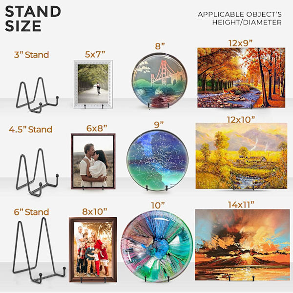 TR-LIFE Plate Stands for Display - 6 Inch Plate Holder Display