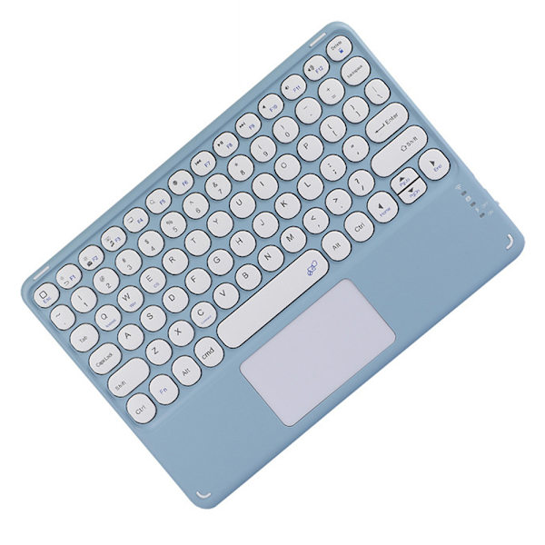 Bluetooth Keyboard Touch, Wireless Keyboard Ultra-Slim Portable with Trackpad, Built-in Rechargeable Battery - Blue