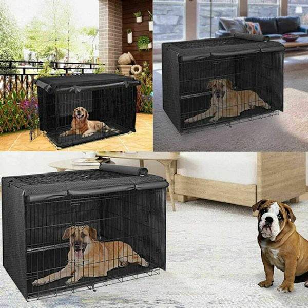 Heavy Duty Indendørs Hundeovertræk, Falmebestandigt Multifunktionelt Hundehus, 420D Oxford Klud Materiale (Uden Hundehus) (110×73×76cm)