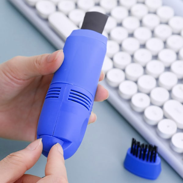 USB Mini Dammsugare Låg Ljudnivå Stor Kapacitet Bärbar Tangentbordsrengörare för Dator Tangentbord