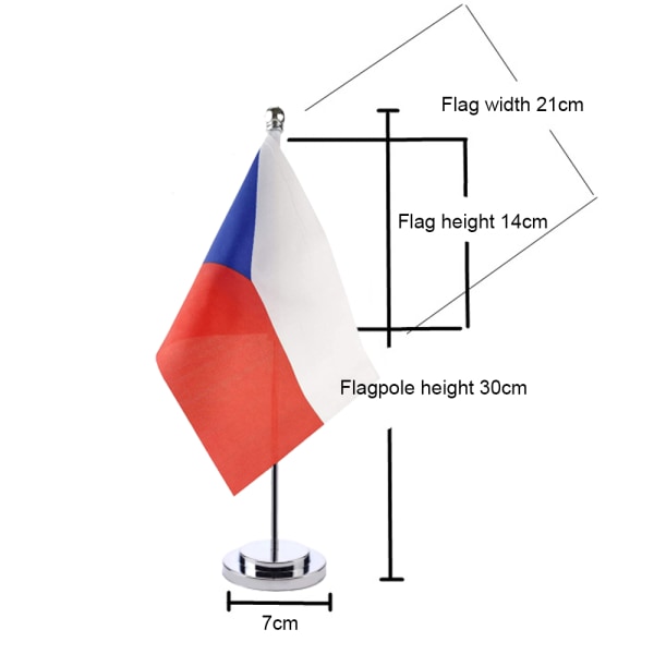 Bordflag, enkelt stang lille flag bord, bordpynt