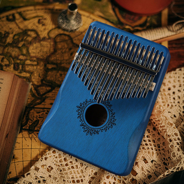 Kalimba tum piano 17 tangenter, bärbar Mbira finger piano gåvor