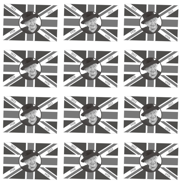 Queen Elizabeth II hand waving flag 14cm x 21cm Mini Hand Held