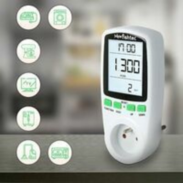 Wattmeter - Ta kontroll över kostnaden för energiförbrukningen - Digital