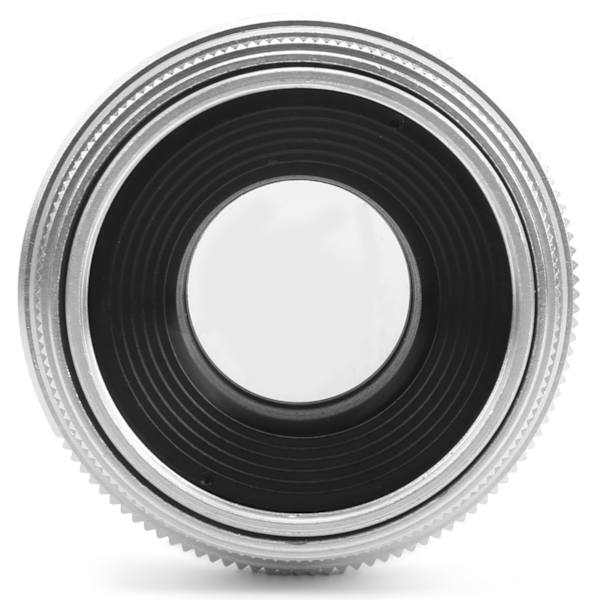 35mm F1.6 C-fäste Stor Bländare Manuell Fast Fokus Porträtt Kameraobjektiv Tillbehör Silver
