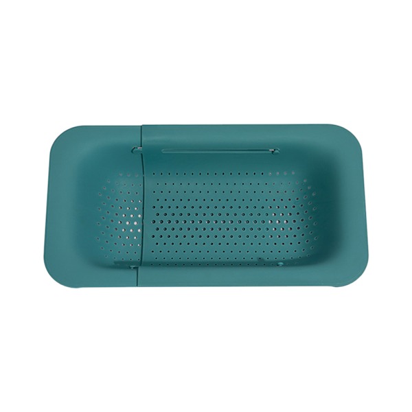 Retractable Sink Drain Basket Plastic Sink Drying Rack Extendable Colander Over Sink Vegetable Fruits Strainer