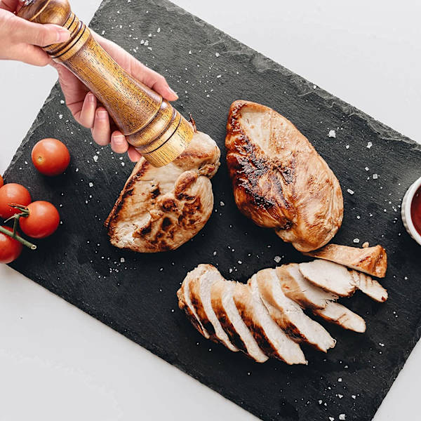 Pepparkvarn Salt och Pepparkvarn Set, Ek Trä Peppar