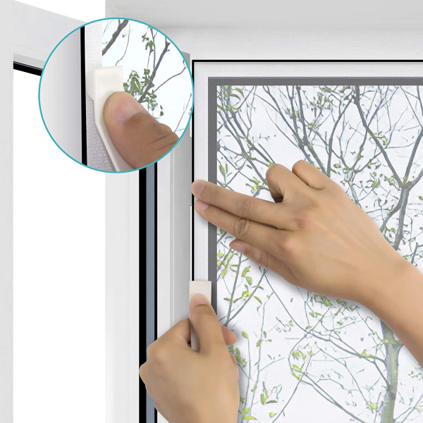 Universell transparent fönsterduk/tvättbart nät | Myggnät