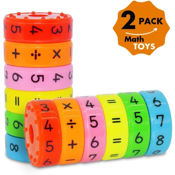 Leksaker för tidig utbildning - Magnetisk aritmetisk kub (2 set）