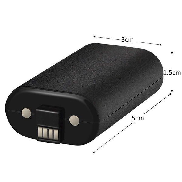 Applicera på Xbox One-kontrollerns uppladdningsbara batteri för Xbox One, Xbox One S, kontroller med USB-laddningskabel