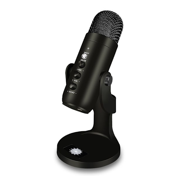 USB-mikrofon, ZealSound kondensatormikrofon för iPhone PC bärbar dator surfplatta och typ-C mobiltelefon, bordsmikrofon för inspelningar streaming