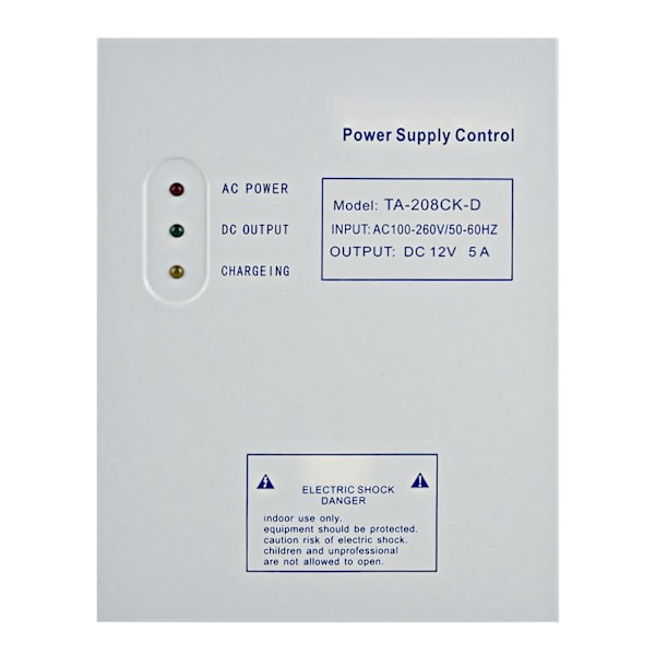 DC 12V/5A AC 110‑240V Dør Adgangskontroll System Switching Supply Power UPS Strømforsyning