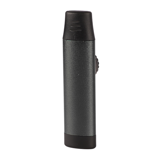 Kazoo Profesjonell Justerbar Tone Musikk Instrument i Aluminium med 5 stk Fløyte Membran for Barn Svart