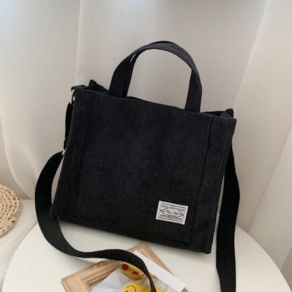 Fløyelskulderveske for kvinner Tote Bag Håndveske Veske