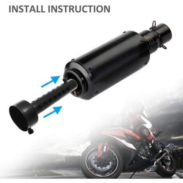 2x Motorcykeludstødning Kan Lydpotte Lydpotte DB Killer 48mm Universal