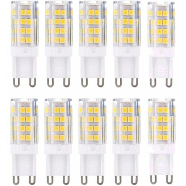 G9 LED-lampor, varmvit 3000K 5W G9 LED-lampa motsvarande 40W halogenlampor 420 lumen, ej dimbar, 10-pack, RUIOIU