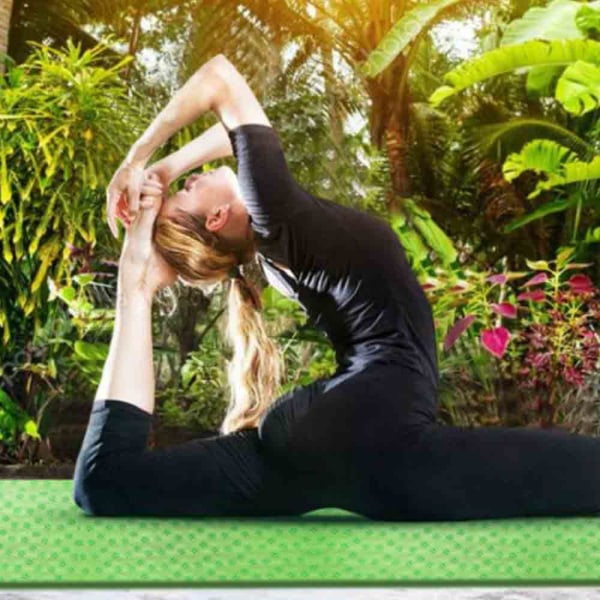 Yogahåndklæde, Hot Yoga Mat Håndklæde - Svedabsorberende skridsikker til