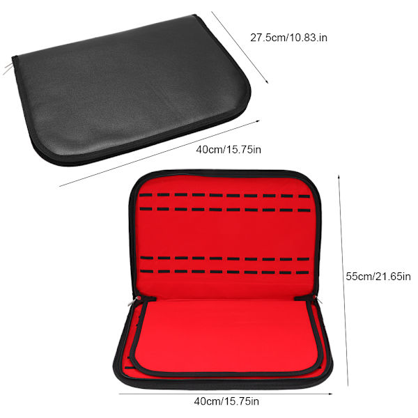 20 fack PU-klockförvaringslåda Organizer Zipper Collection Case Container Dekoration
