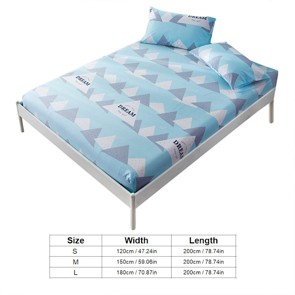 100% Bomulls Mjuk Bekväm Andningsbar Stretchlakan (120*200cm)