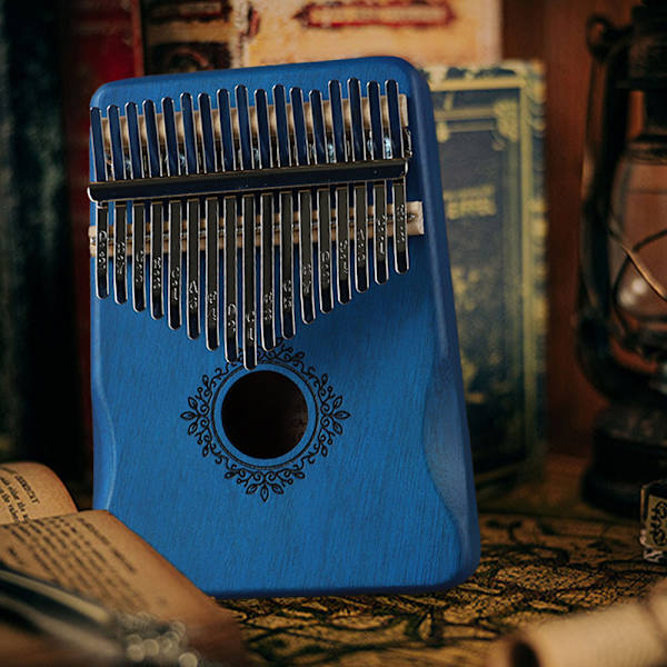 17-tangenters kalimba tommelfingerklaver; stemmehammer, fingerdæksler, tangent