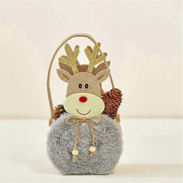 Jule slikpose rensdyrpose vintergaver slik -pose- designartikler til jul vinter hvid