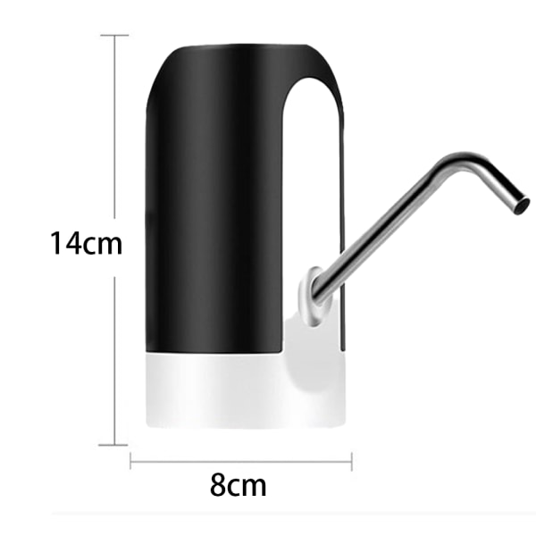 USB-laddningsbar vattenpump för flaska, universell passform