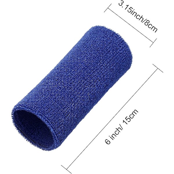 6 st handledsskydd, främjar blodcirkulationen, Treasure Blue, 8*15cm
