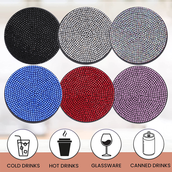 Coasters til drikkevarer, kaffe, te, kopunderlag, bordskåner med coaster
